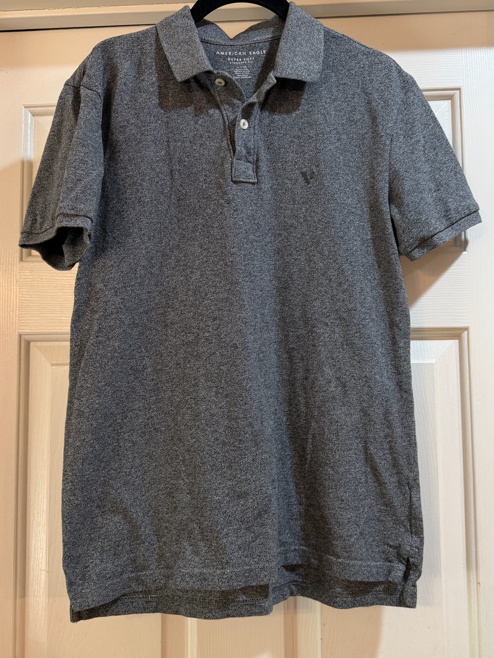 American Eagle Outfitters Men’s Gray Polo Shirt